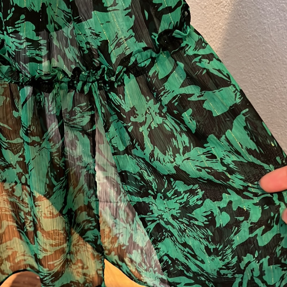 Misa Los Angeles Olivia Dress Emerald Abstract NWT - Picture 9 of 15